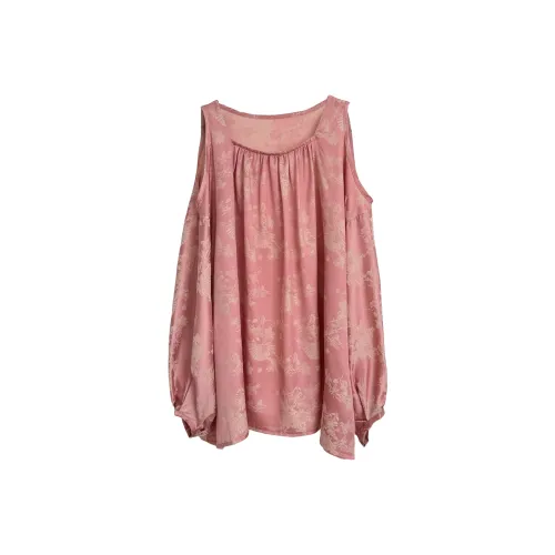 CPAURA Long Sleeved Shirts Women's Red