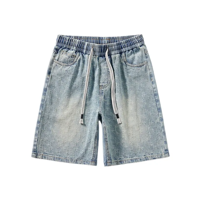 VSCH Denim Shorts Unisex Vintage Blue-0