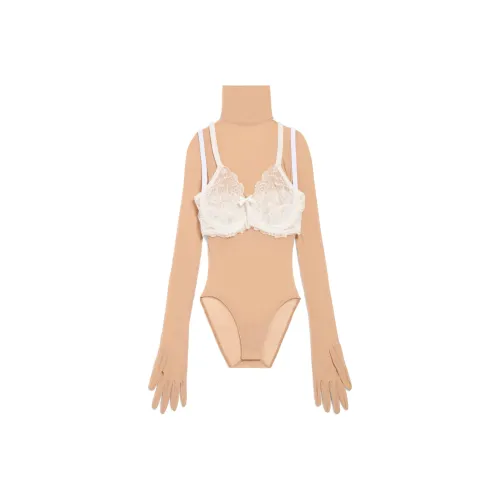 Balenciaga Bodysuits Slim Fit Women's Apricot