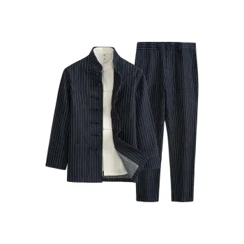 XUANSHENG Casual Sportswear Men's Denim Stripes