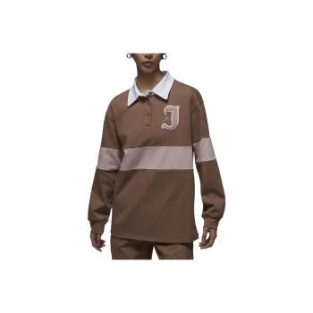 Jordan Polo Shirt Women's Antique Brown/Oxford Pink/White