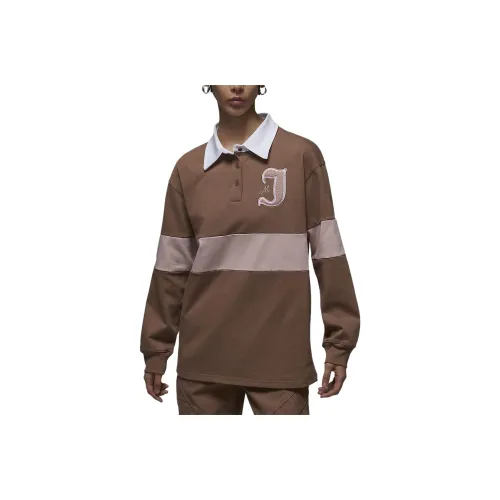 Jordan Polo Shirt Women's Antique Brown/Oxford Pink/White