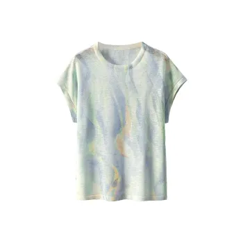 Cypress House Knitwear Women's Tie Dye Blue Green