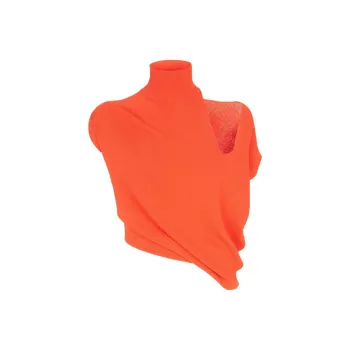 FENDI Cut-Out Detailed Cropped Jumper