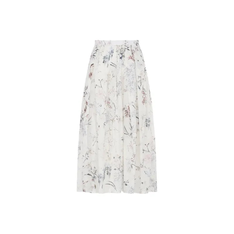 DIOR Casual Long Skirts Women's Multicolor-1