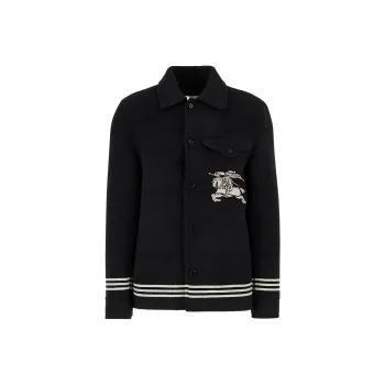 Burberry Ekd Motif Long Sleeved Jacket