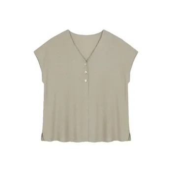 Mo Han Yi Mei Shirt Women's Seaweed Green