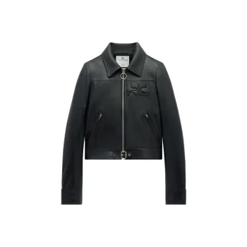 Courrèges Zipped Iconic Jacket 'Black'