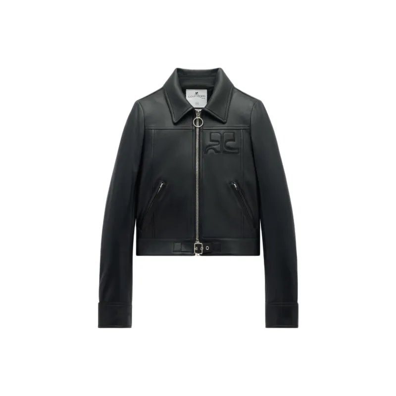 Courrèges Zipped Iconic Jacket 'Black'-0