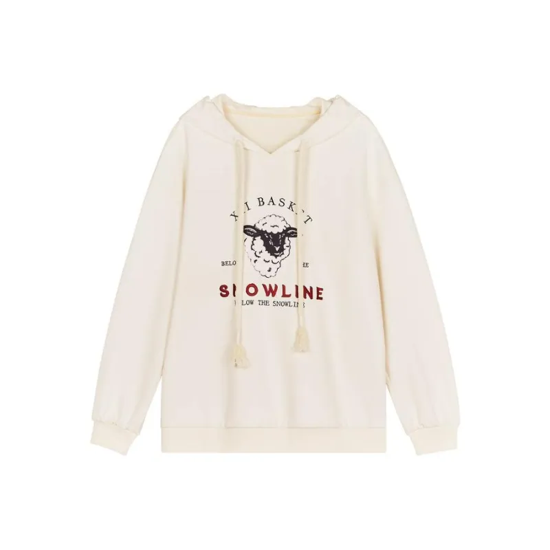 XII BASKET Sweatshirt Women's Cream White-0