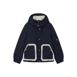 Night Blue (90% Gray Duck Down Sherpa Patchwork)