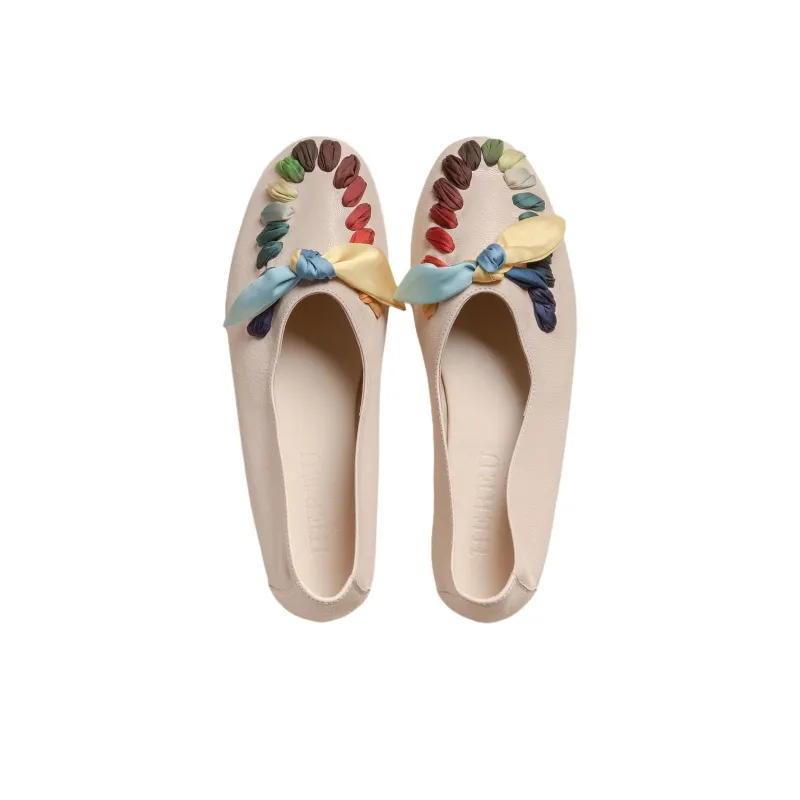 Hereu JULIOL FOULARD Casual Single Shoes Women's White-3