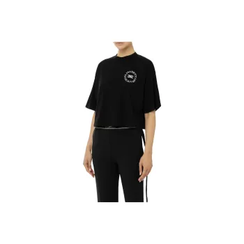 Elisabetta Franchi Logo print Cropped T shirt