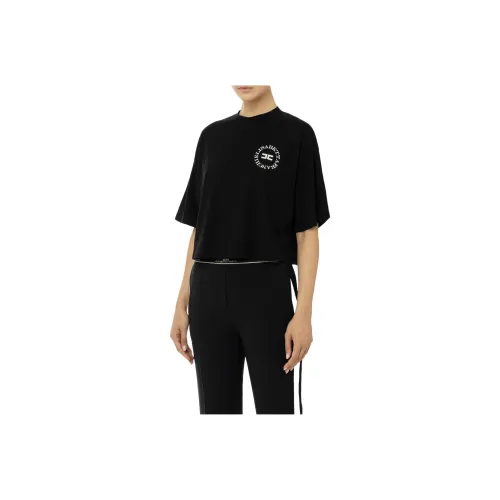 Elisabetta Franchi Logo print Cropped T shirt