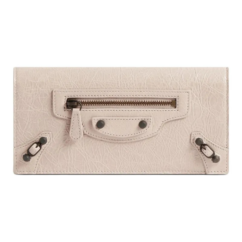 Balenciaga Le City Lambskin Wallet Women's Almond-0