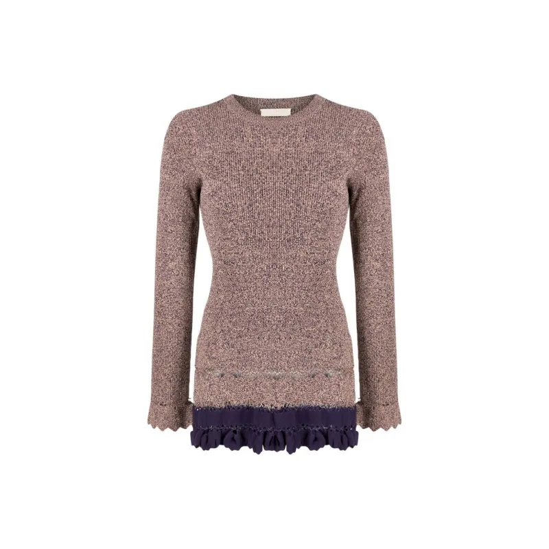 Ulla Johnson Ribbed Ruffle trim Jumper-0