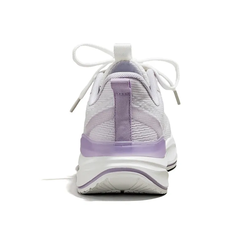 Warrior Anti Slip Wear Resistant Low Top Casual Running Shoes Women's Purple White-4