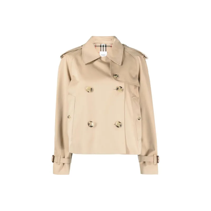 Burberry Double Breasted Long Sleeved Jacket-0