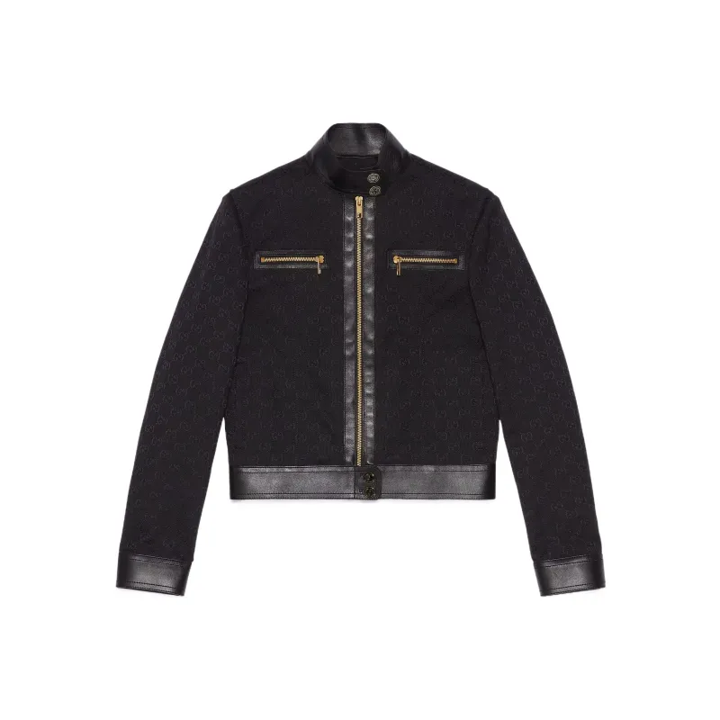 GUCCI Zip Detail Contrast Jacket-0