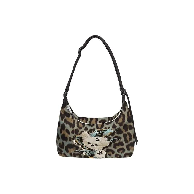 AOSONG Suede Technology Fabric Shoulder Bag Unisex Black-0
