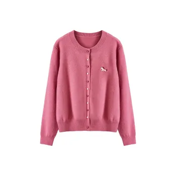 XIANGYING Knitwear Women's Barbie Pink