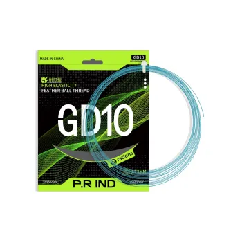 P.R IND Stretch Durable, Both Features Badminton Racket Strings Iris Blue Nylon Thread+Composite Yarn Unisex