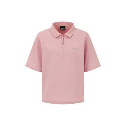 Columbia Cool Tempo Transit Collection Polo Shirt Women's Pink