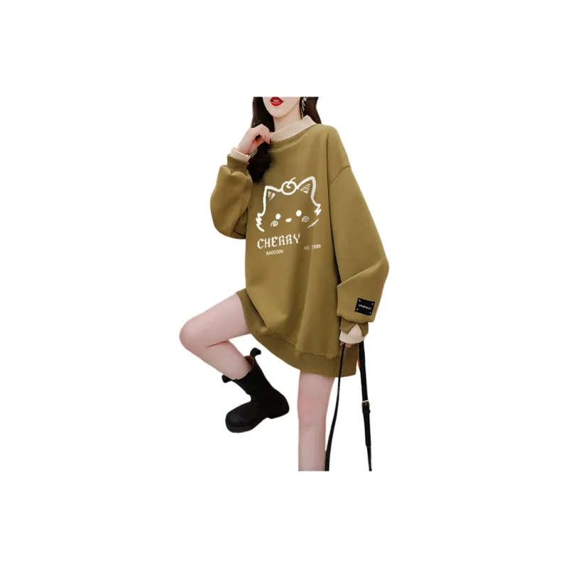 Flowers In Water Sweatshirt Women's-3