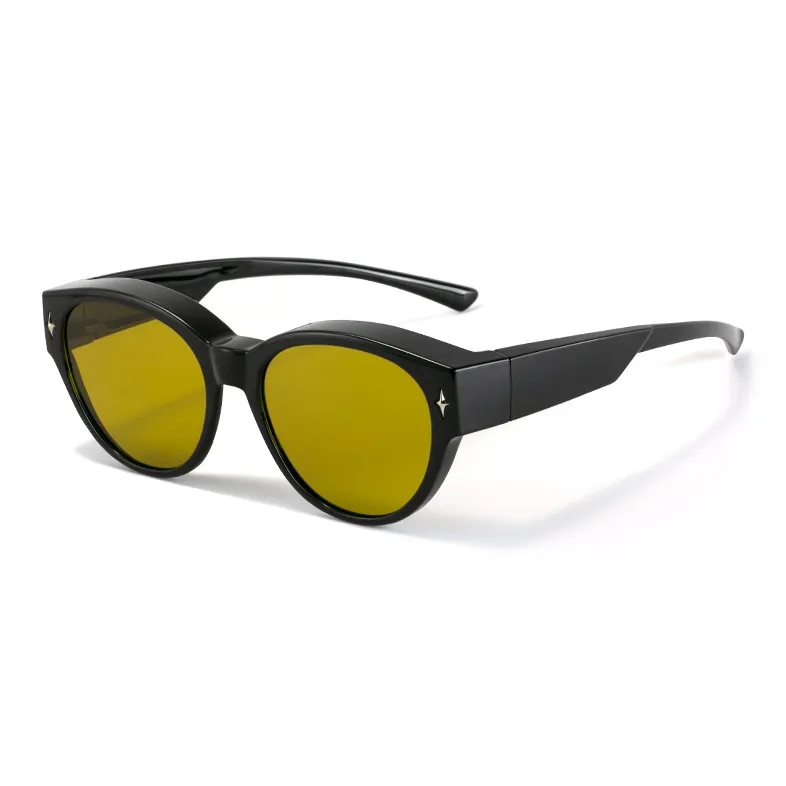 MK MINGKU TR/Memory Plastic Round Sunglasses Unisex-5