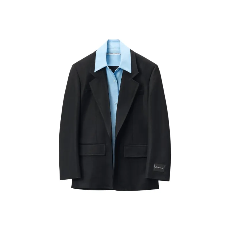 Alexander Wang Layered Single Breasted Blazer-0
