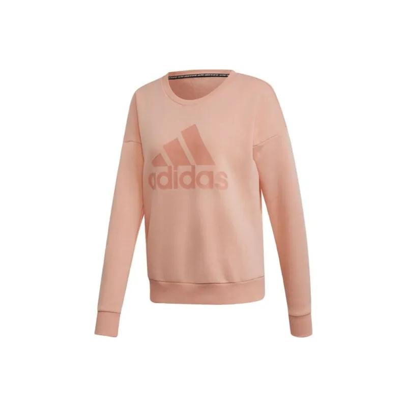 Adidas Sweat Crew Glow PNK F19 Sweatshirt Women's Pink-0