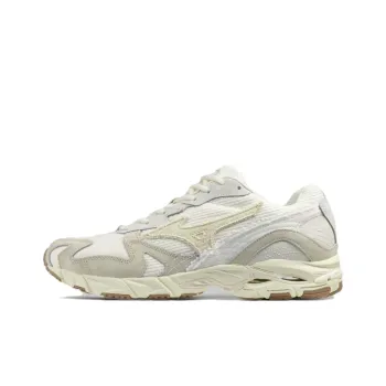 Mizuno Wave Rider 10 Cushioning, Wear Resistant Low Top Casual Running Shoes Unisex White
