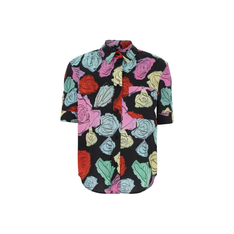 MARNI All Over Rose Printed Shirt-0