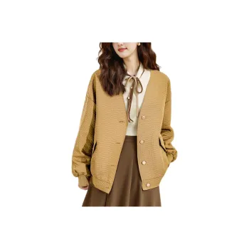 Wbwq Jackets Coats Women's Coffee Green