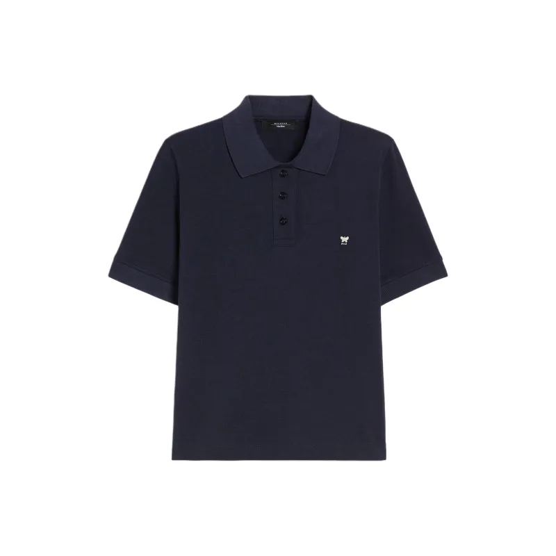 WEEKEND MaxMara Logo embroidered Polo Shirt-0