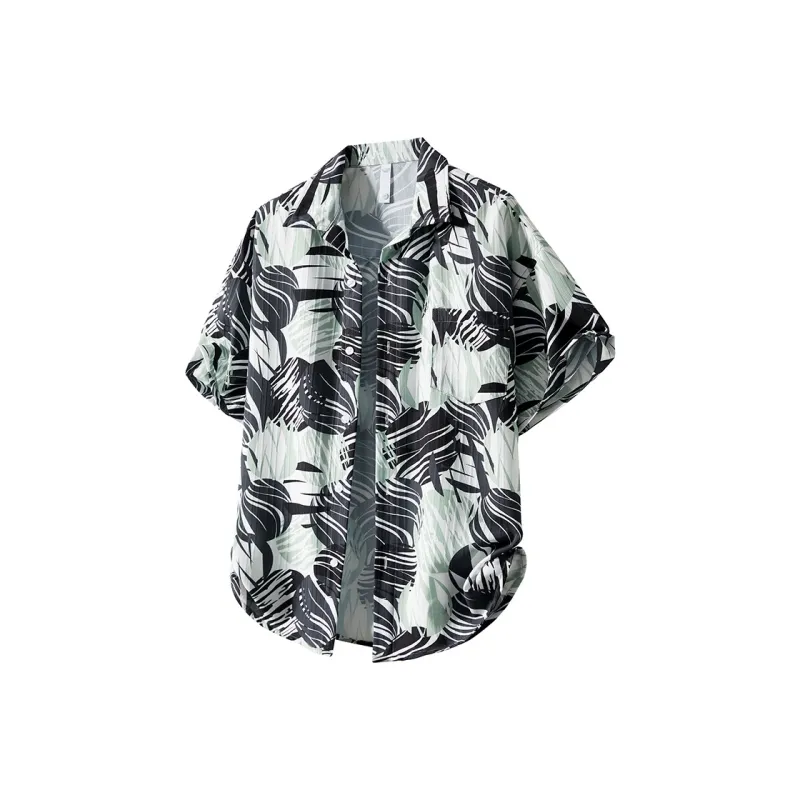 MASGLO Shirt Unisex Hawaiian Black-0