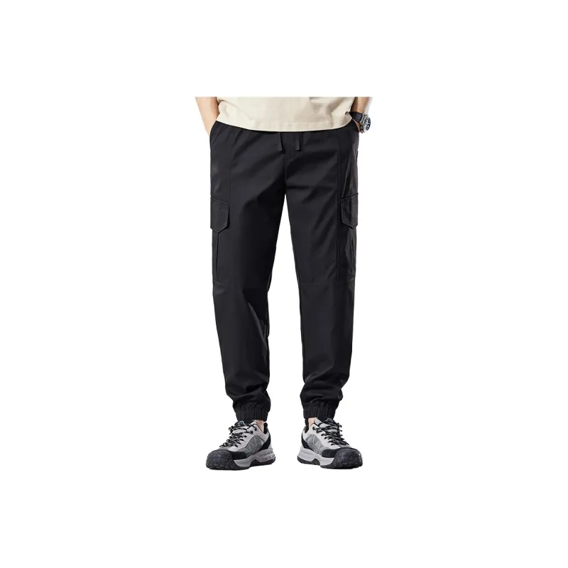 Red bean Cargo Pants Men-10