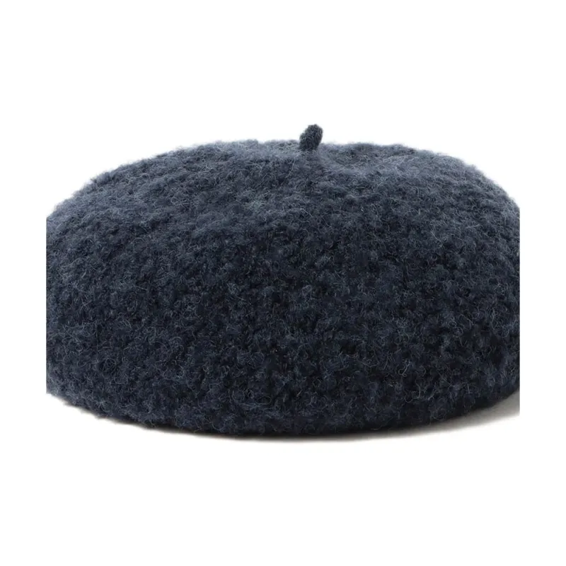 Beams Acrylic, Nylon, Polyester, Wool, Rayon, Polyurethane Berets Kids' Dark Blue-1