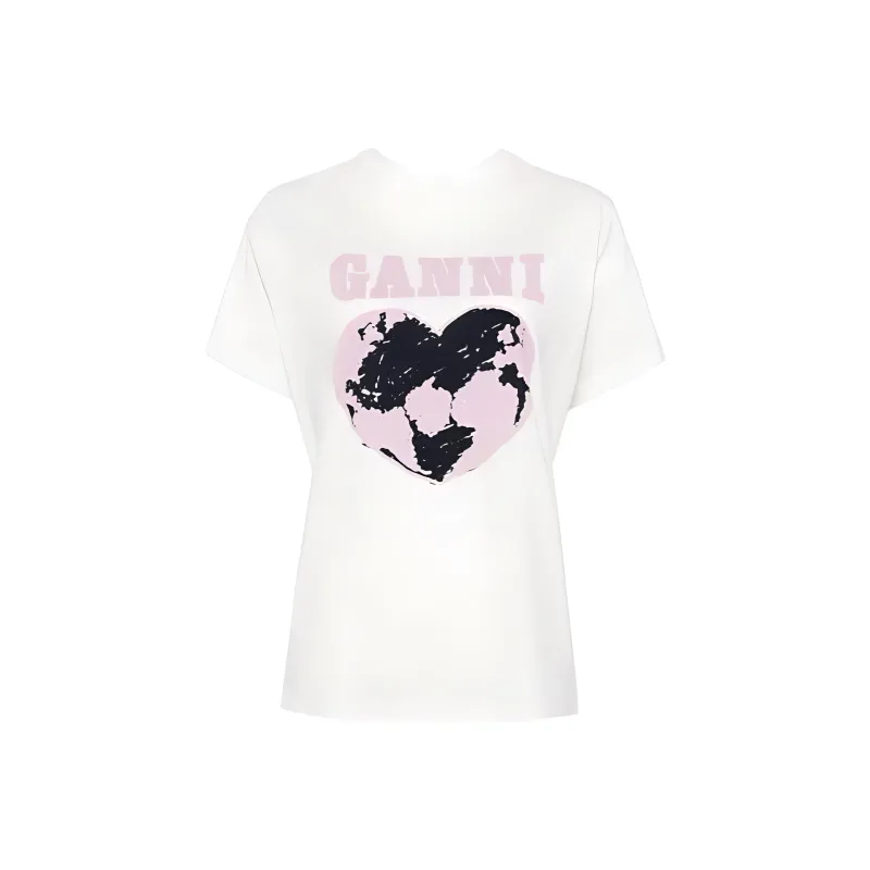 GANNI T-Shirts Women's White-0