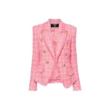 BALMAIN Embossed buttons Tweed Jacket