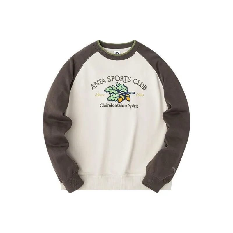 Anta Life Collection Sweatshirt Women's Nude Apricot White-0