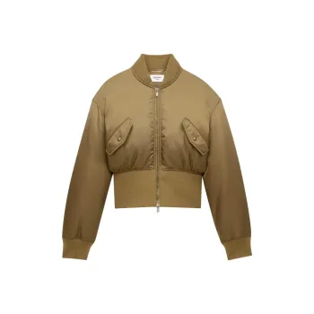 SAINT LAURENT SS25 Jackets Coats Women's Khaki