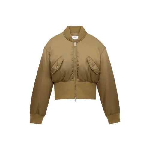 SAINT LAURENT SS25 Jackets Coats Women's Khaki