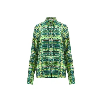 Ferragamo Checked Satin Shirt