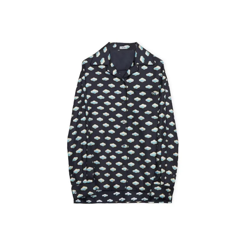 LOEWE SS25 Women's Pre Selection Collection Shirt Women's Marine Blue-0
