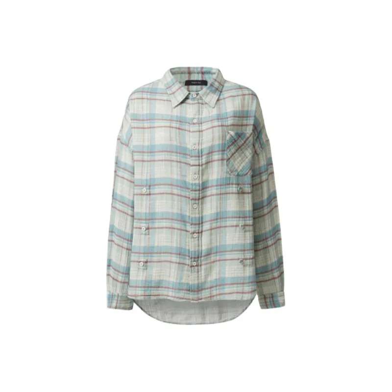 R13 Oversized Double Front Checked Shirt-0