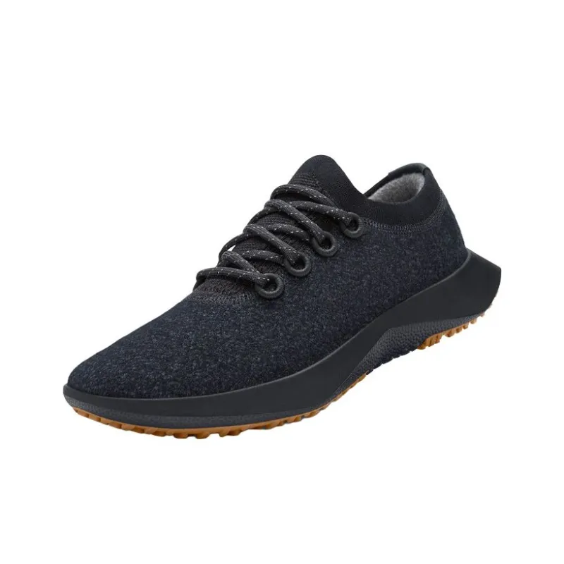 Allbirds Wool Dasher Low Top Running Shoes Men's Natural Black Khaki-1