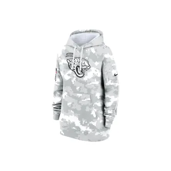 Nike Jacksonville Jaguars Salute To Service Primary Edge Club Women's Nike Nfl Pullover Hoodie
