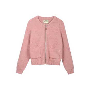 MISHOW Knitwear Women's Floral Sheer Pink