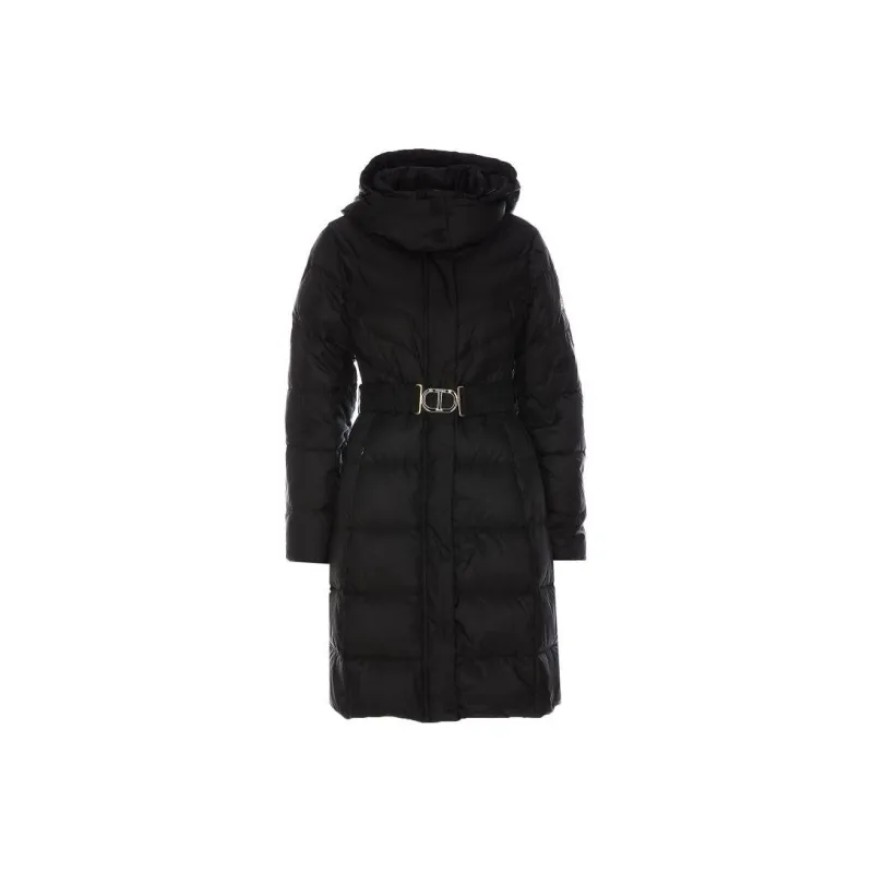 Twinset Hooded Belted Puffer Coat-0